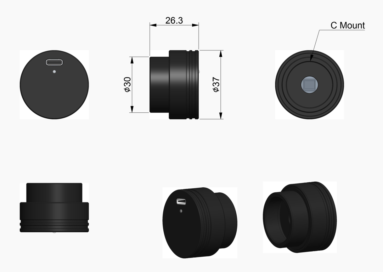 UCAM Series Dimensions