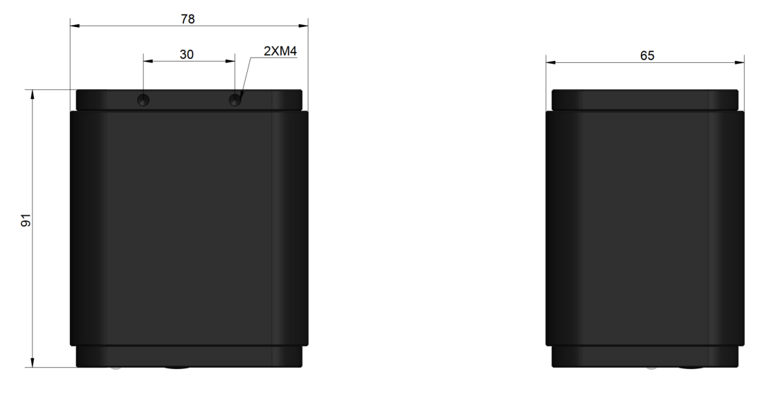 X5CAM4K_MR main unit dimensions