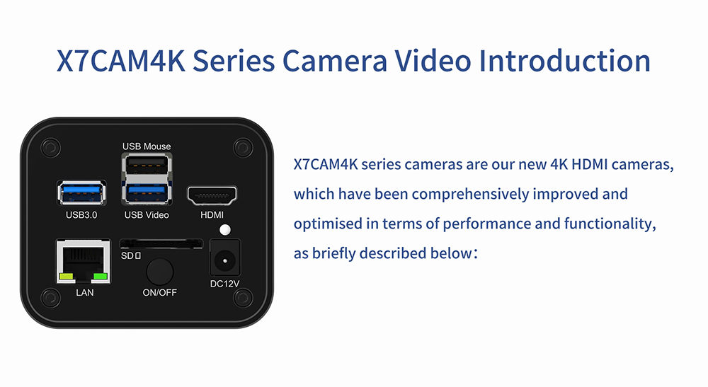 X7CAM4K Product Introduction