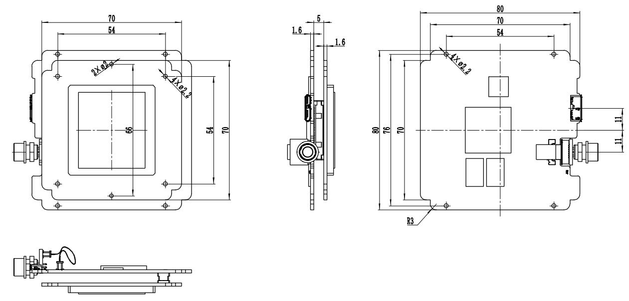 IUC Camera Dimensions