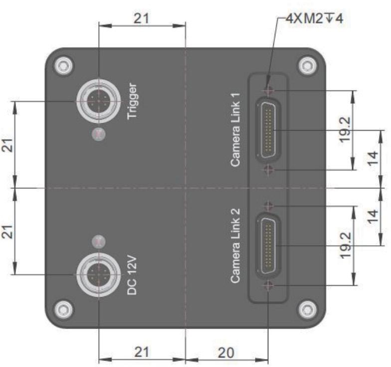 SWIR331 Camera Dimensions