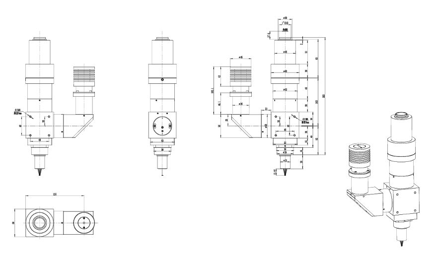 BMM100 Series Microscopy System Dimension