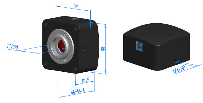 E3CMOS Camera Dimensions