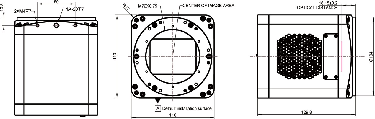 MAX Camera Dimensions