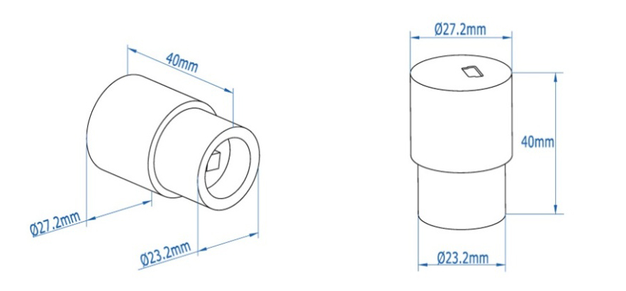 SCMOS Camera Dimensions