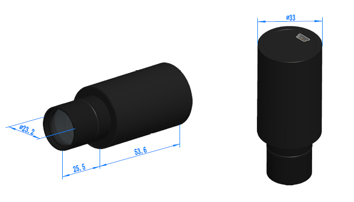 SPCMOS Camera Dimensions