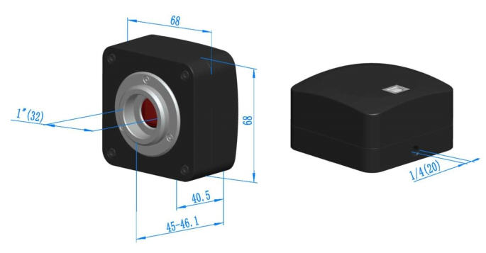 UHCCD Camera Dimensions