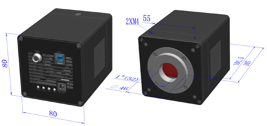 sMAX Camera Dimensions