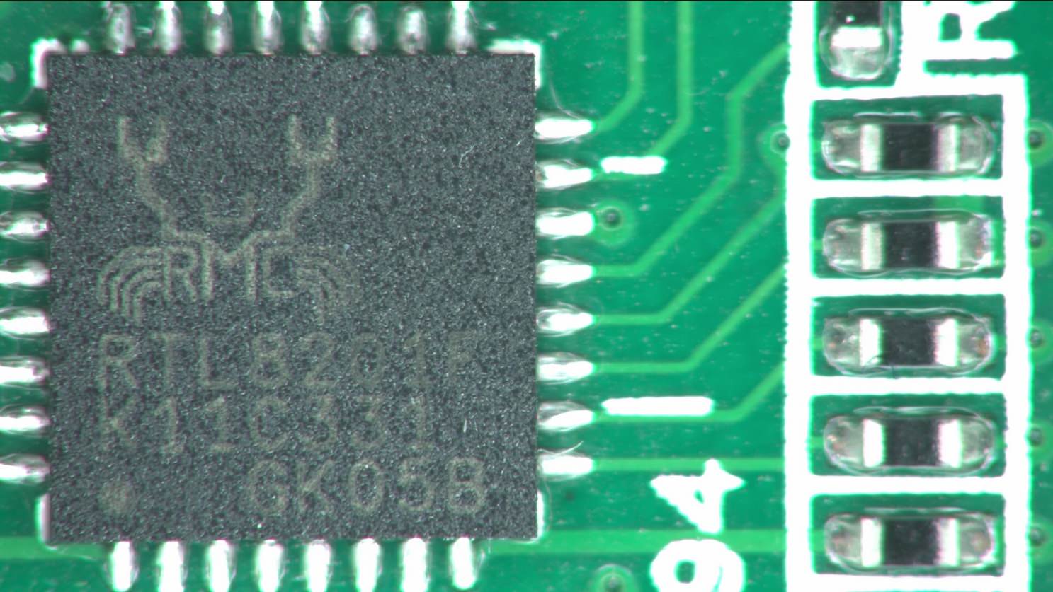 PCB captured with AFDM101 at 20X